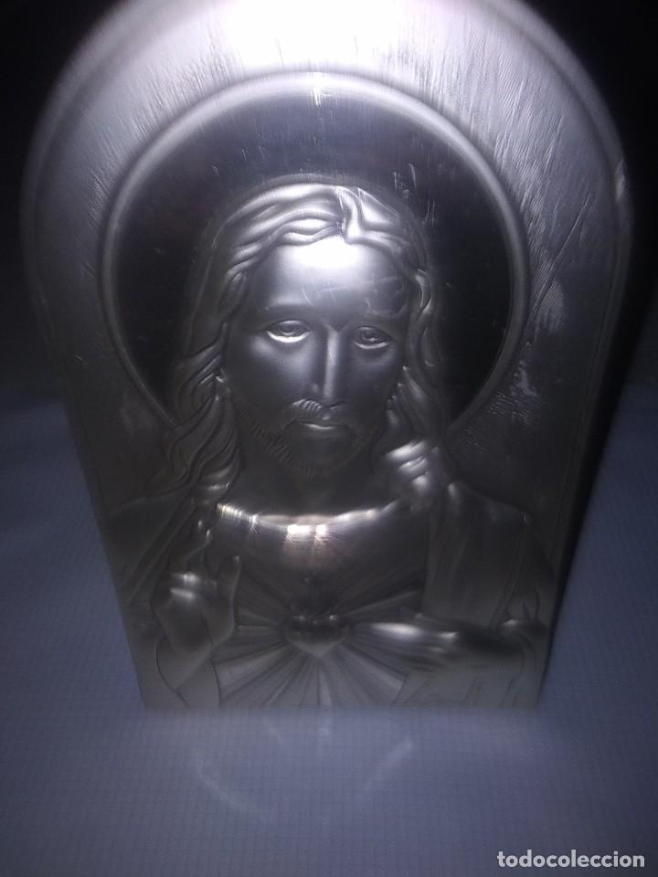 Antig&uuml;edades: Coraz&oacute;n de Jes&uacute;s de plata - Foto 1