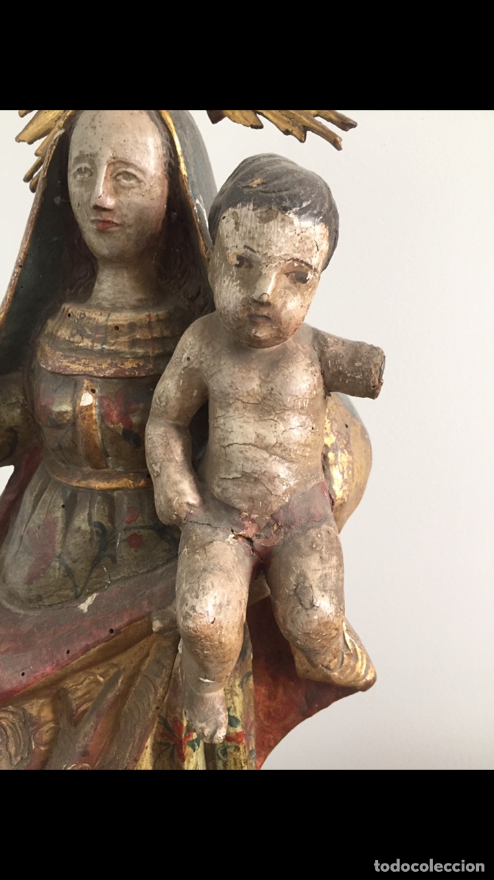 Antig&uuml;edades: Virgen finales del XVIII - Foto 2