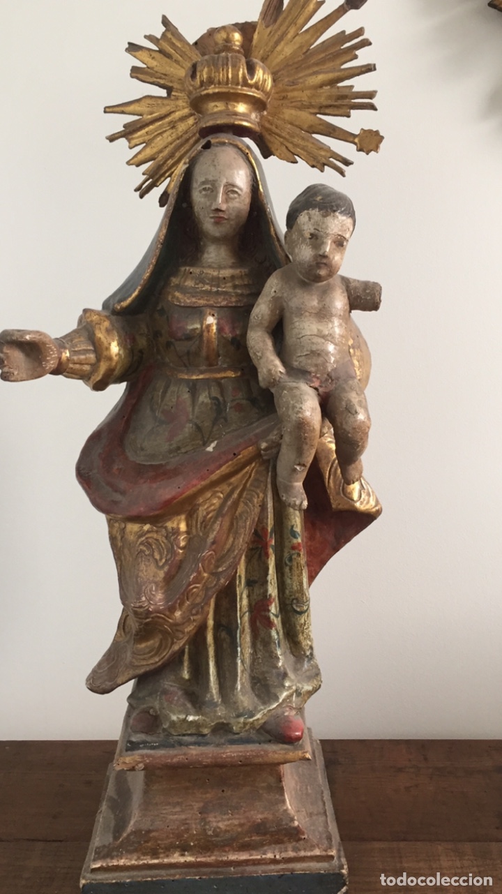 Antig&uuml;edades: Virgen finales del XVIII - Foto 1