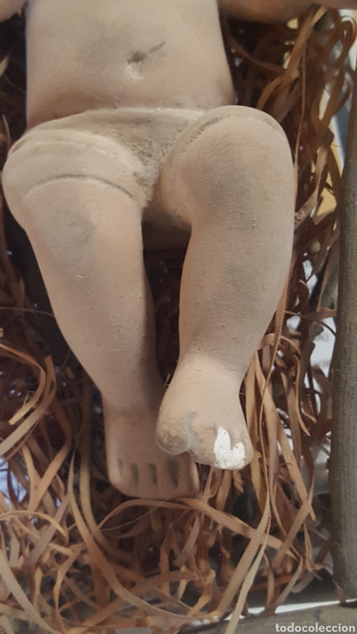 Antig&uuml;edades: NI&Ntilde;O JES&Uacute;S OLOT. PRESENTA DEFECTOS. CUNA ORIGINAL - Foto 3