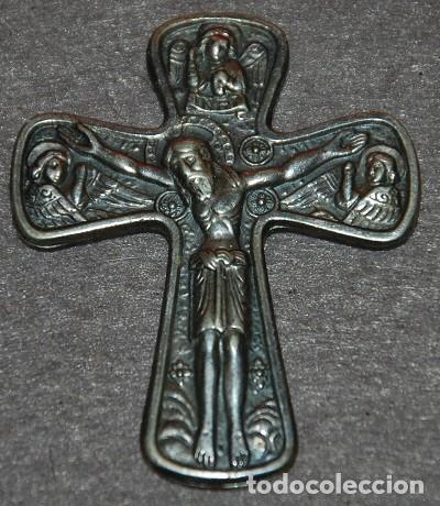 Antig&uuml;edades: CRUZ DE METAL PARA CARTERA - Foto 1