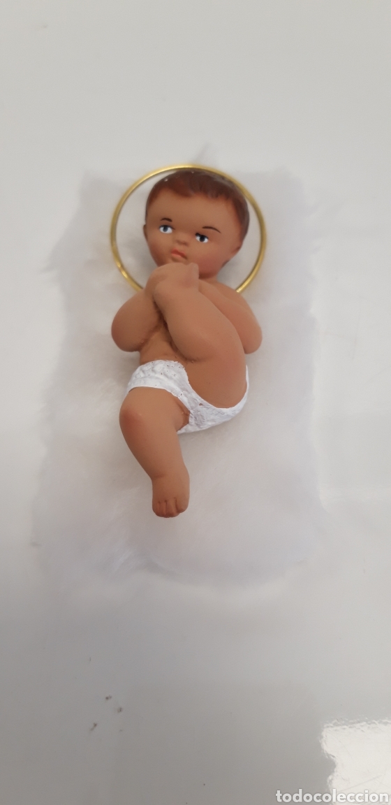 Antig&uuml;edades: NI&Ntilde;O JESUS DE ESTUCO 8 CM - Foto 1