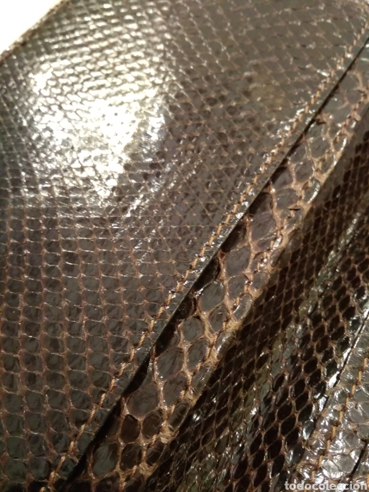 Antig&uuml;edades: Cartera de piel de serpiente genuina - Foto 7