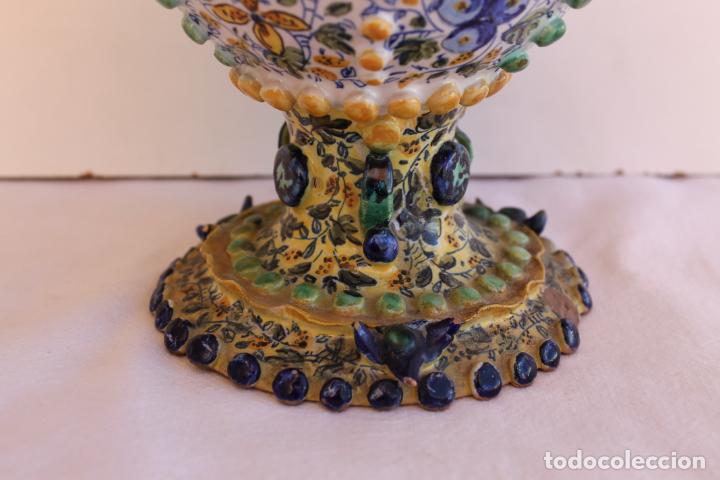Antig&uuml;edades: JARRON DE CERAMICA DE MANISES - Foto 4