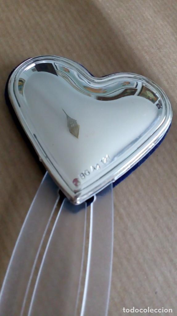 Antig&uuml;edades: MARCAP&Aacute;GINAS DE PLATA EN FORMA DE CORAZ&Oacute;N - Foto 2