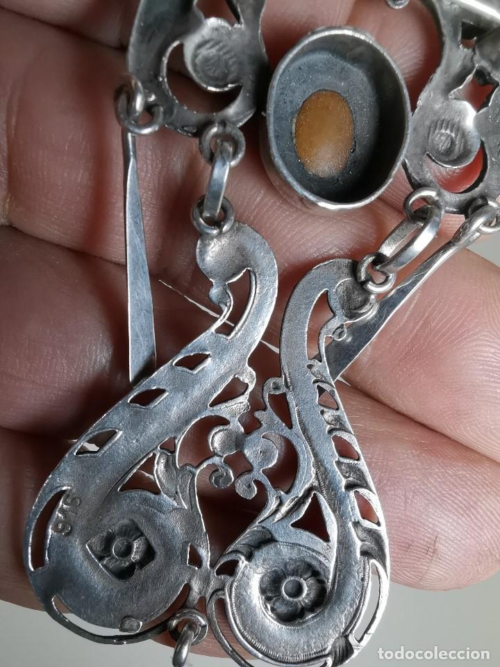 Broche Ancienne En Argent 800 - Style Romain Du XIXe Siècle - Bijou Vintage Argenté