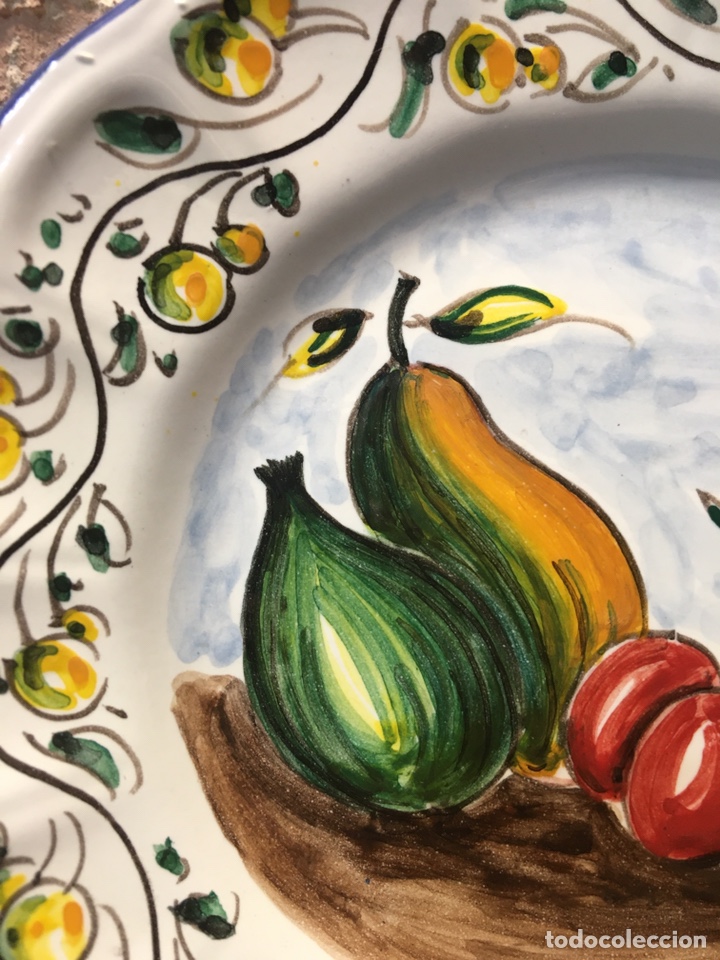 Antig&uuml;edades: Bodegon plato frutas - Foto 3