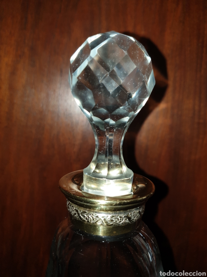 Antig&uuml;edades: Licorera cristal y alpaca - Foto 2