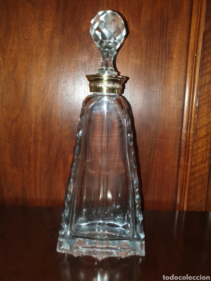 Antig&uuml;edades: Licorera cristal y alpaca - Foto 1
