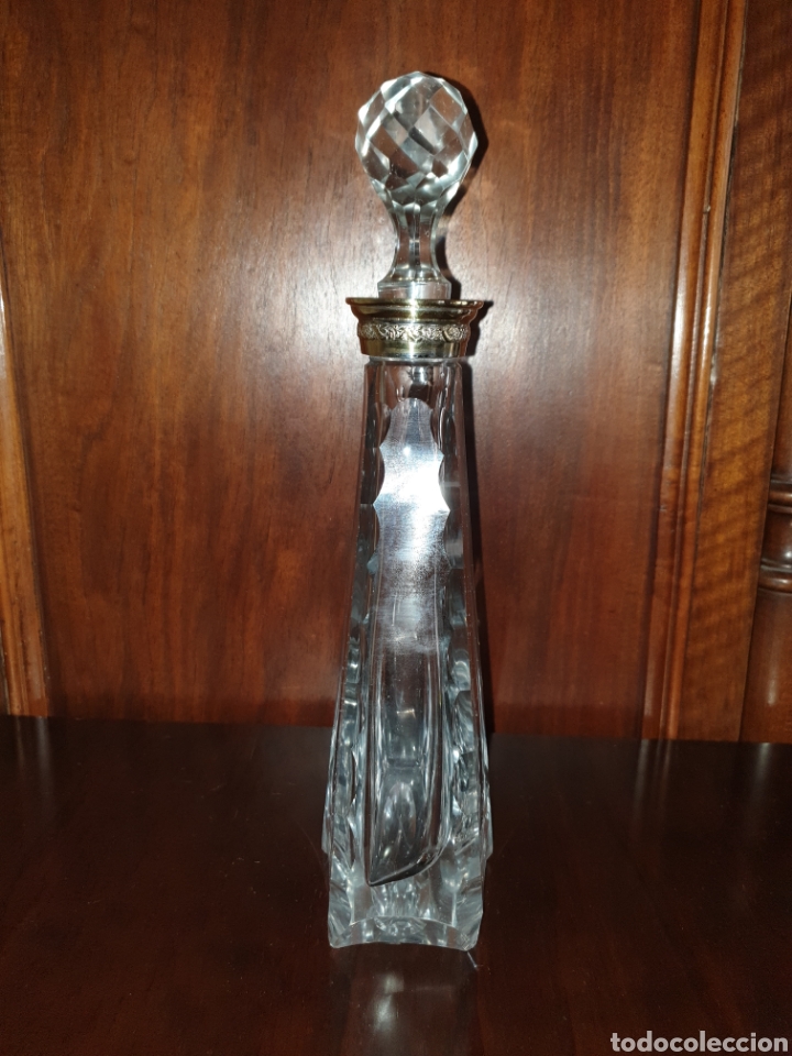 Antig&uuml;edades: Licorera cristal y alpaca - Foto 3