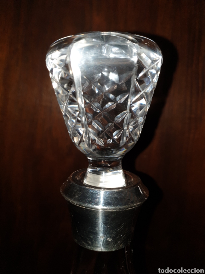 Antig&uuml;edades: Licorera cristal y plata - Foto 2