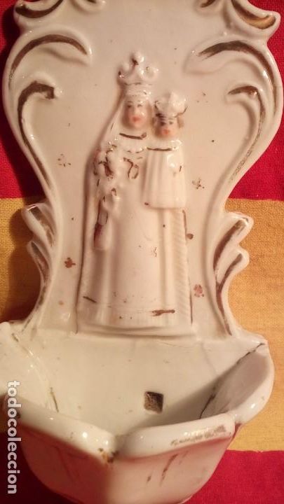 Antig&uuml;edades: BENDITERA DE PORCELANA . - Foto 2