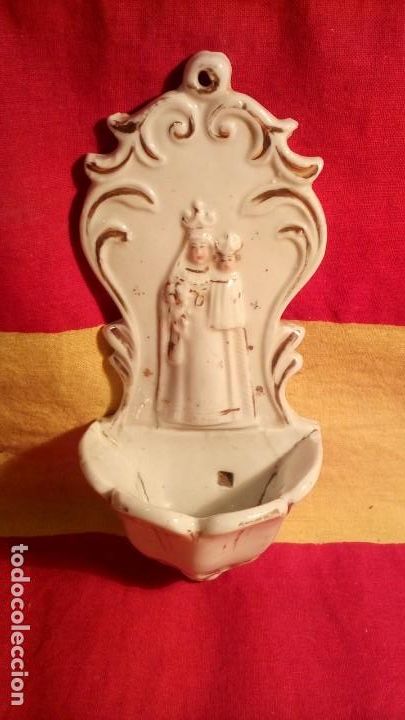 Antig&uuml;edades: BENDITERA DE PORCELANA . - Foto 3