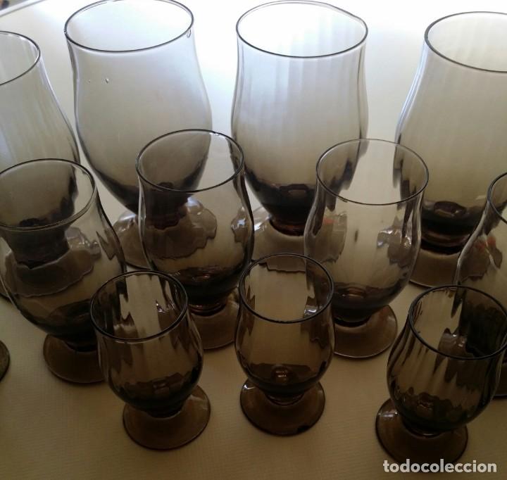 Antig&uuml;edades: VASOS DE CRISTAL SOPLADO Y TALLADO - Foto 2