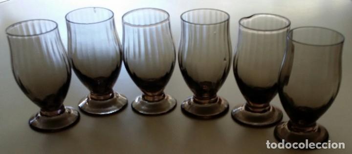 Antig&uuml;edades: VASOS DE CRISTAL SOPLADO Y TALLADO - Foto 4