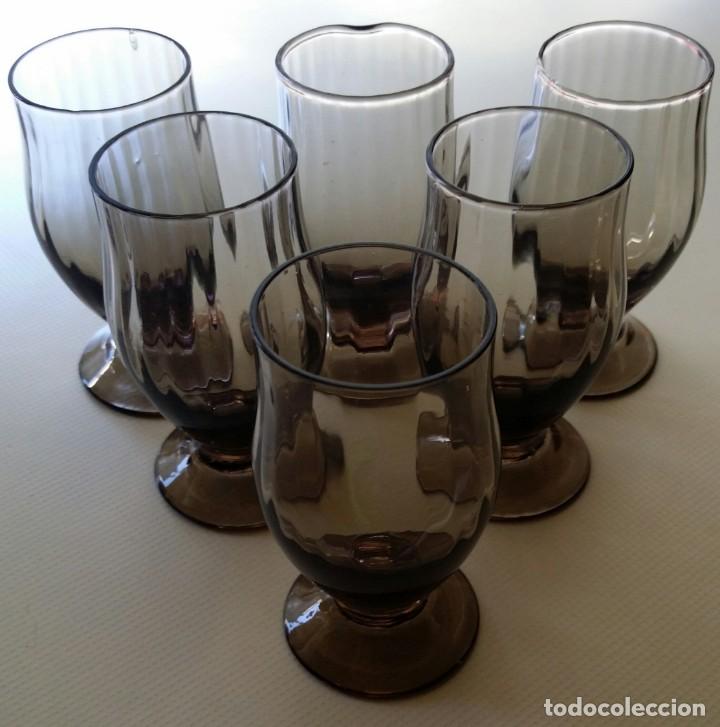 Antig&uuml;edades: VASOS DE CRISTAL SOPLADO Y TALLADO - Foto 5