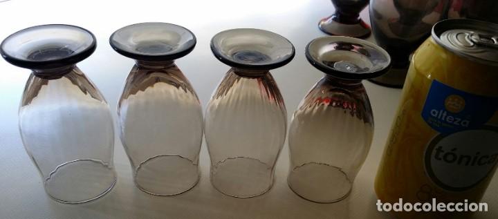 Antig&uuml;edades: VASOS DE CRISTAL SOPLADO Y TALLADO - Foto 6