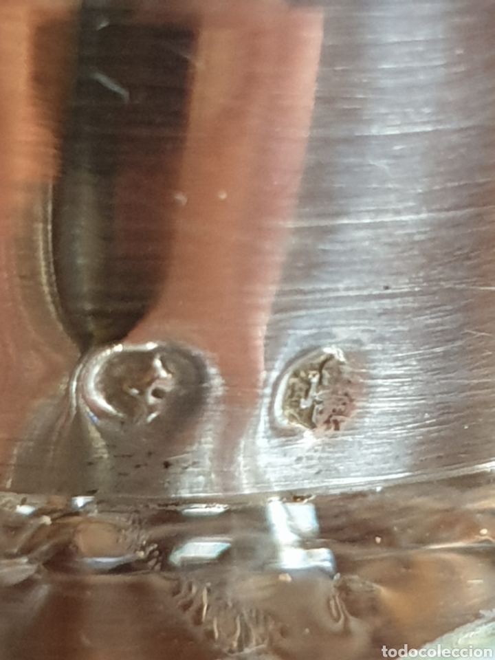 Antig&uuml;edades: Licorera de cristal y plata - Foto 3