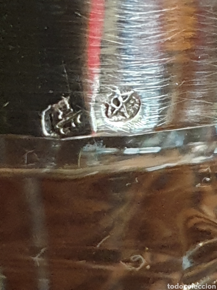 Antig&uuml;edades: Licorera de cristal y plata - Foto 3