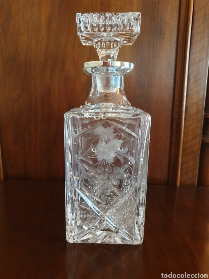 Antig&uuml;edades: Licorera con cristal y plata - Foto 1