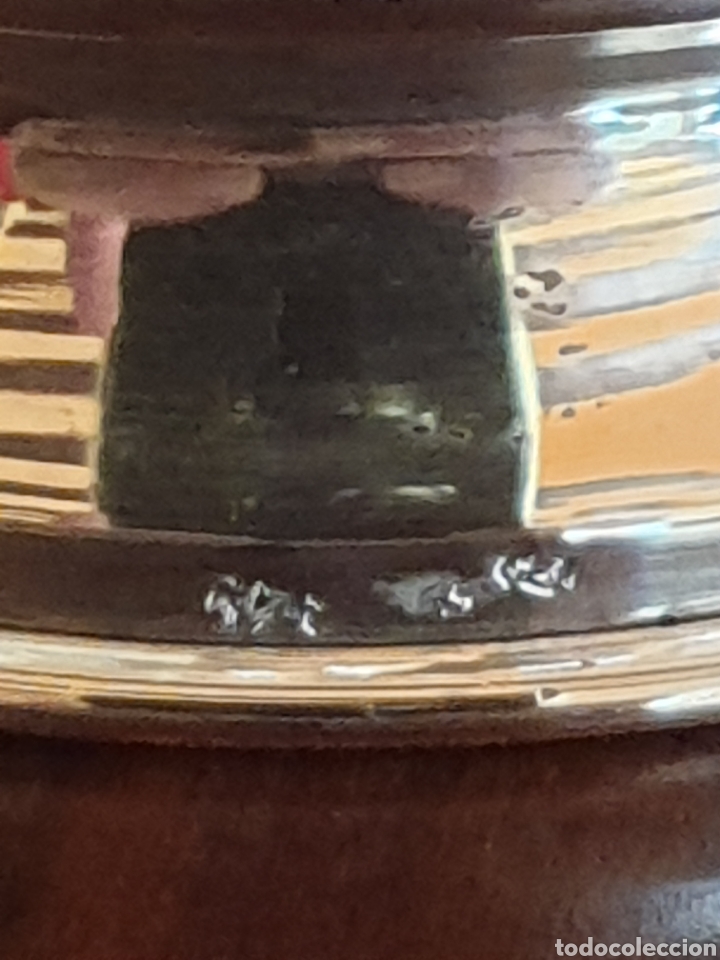 Antig&uuml;edades: Copa de cristal con base de plata - Foto 2