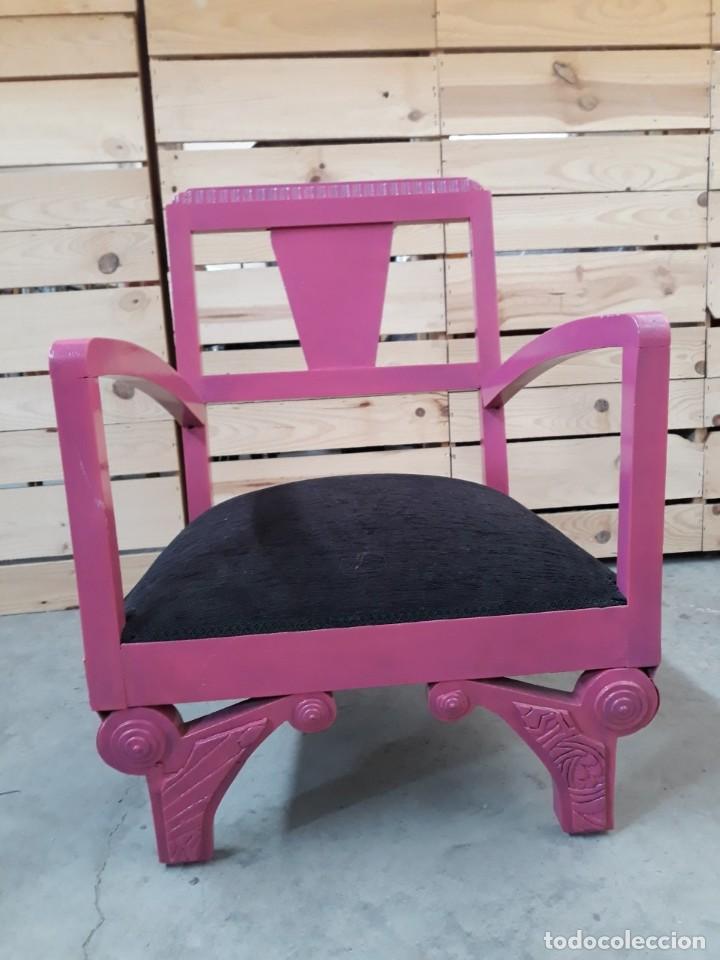 Antig&uuml;edades: SILL&Oacute;N DESCALZADORA RESTAURADA - Foto 1