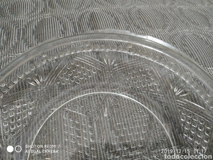 Antig&uuml;edades: 2 antiguos platos cristal - Foto 3