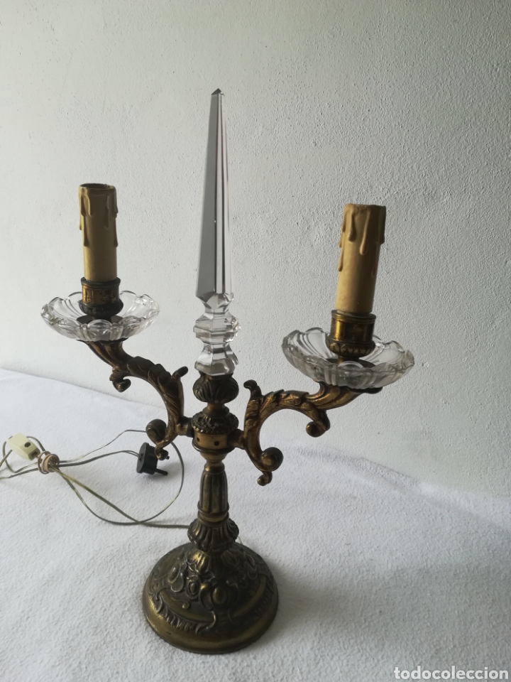 Antig&uuml;edades: L&aacute;mpara sobremesa art deco - Foto 2