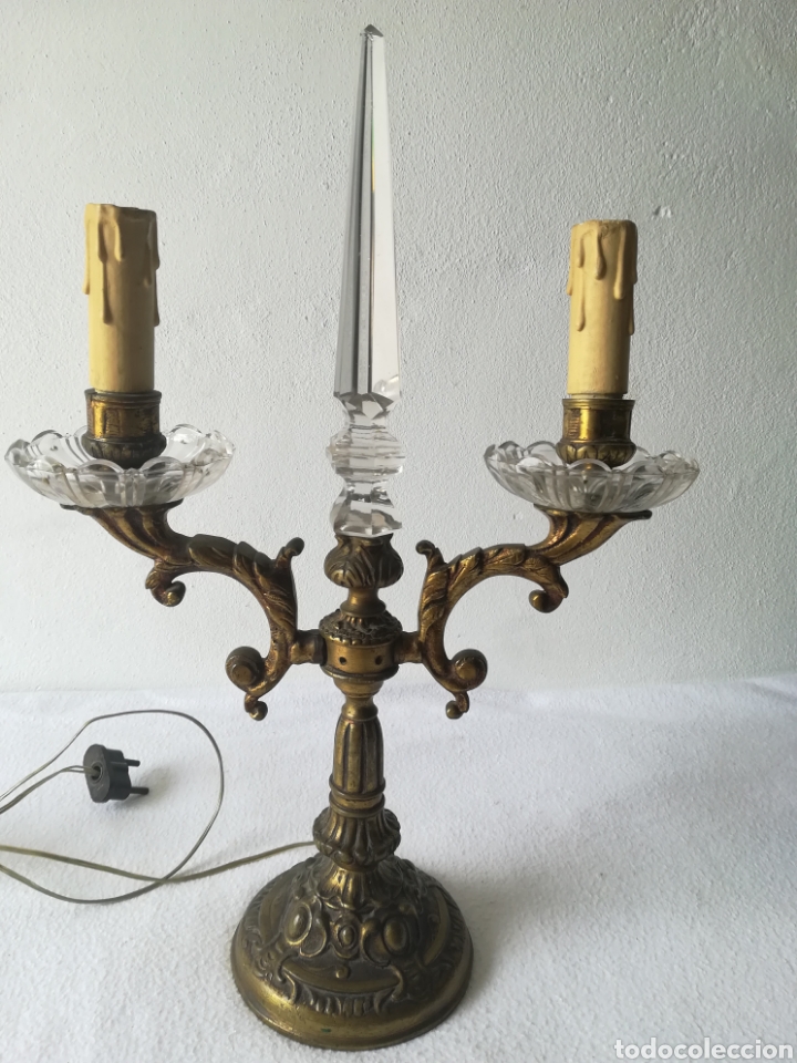 Antig&uuml;edades: L&aacute;mpara sobremesa art deco - Foto 1