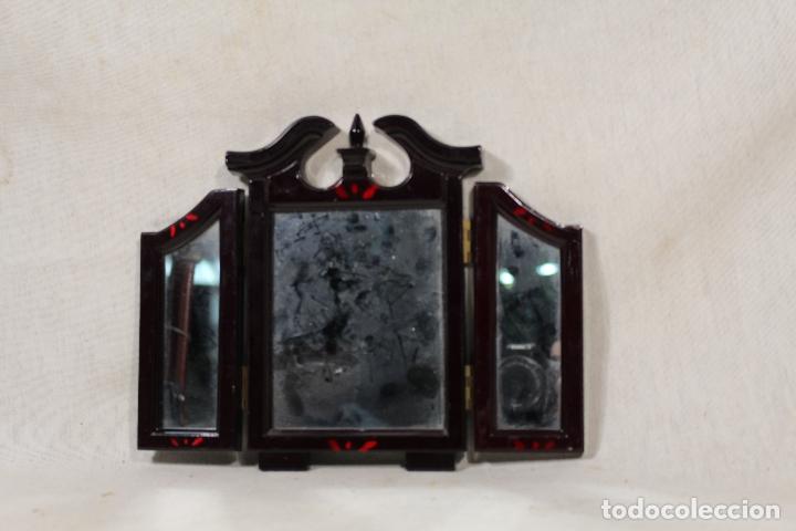 Antig&uuml;edades: espjo plegable de 3 hojas en baquelita - Foto 5