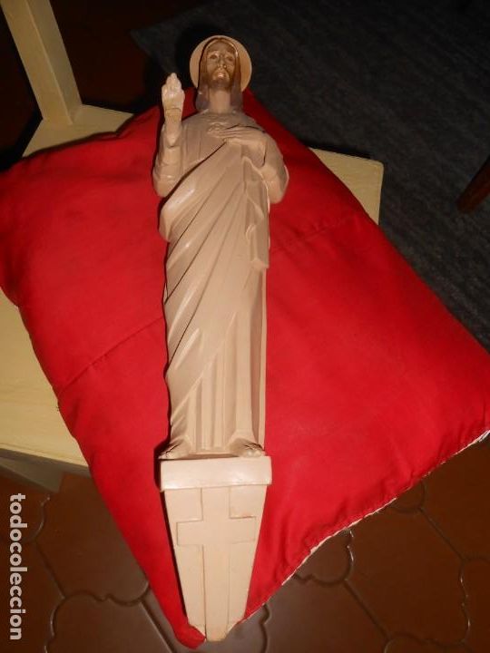 Antig&uuml;edades: IMAGEN SAGRADO CORAZ&Oacute;N DE JES&Uacute;S - Foto 1