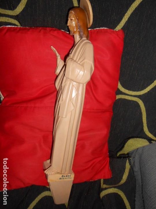 Antig&uuml;edades: IMAGEN SAGRADO CORAZ&Oacute;N DE JES&Uacute;S - Foto 4