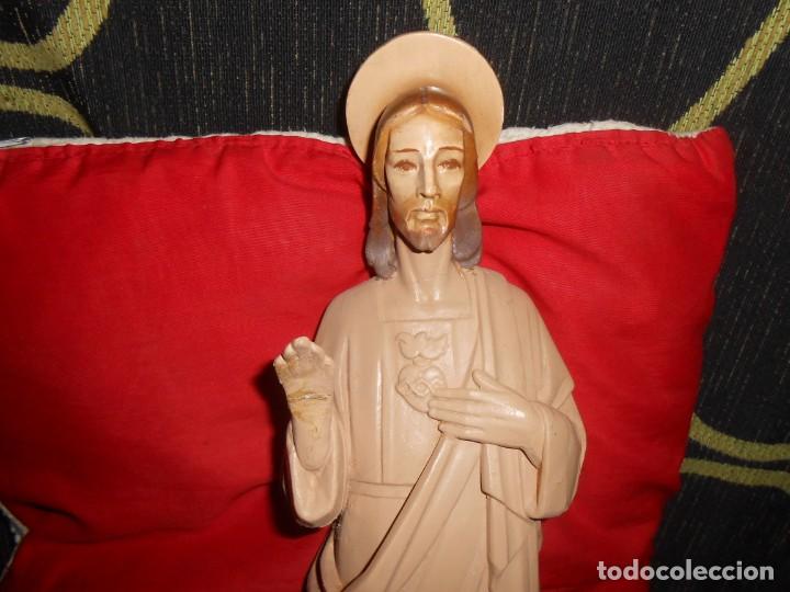 Antig&uuml;edades: IMAGEN SAGRADO CORAZ&Oacute;N DE JES&Uacute;S - Foto 6