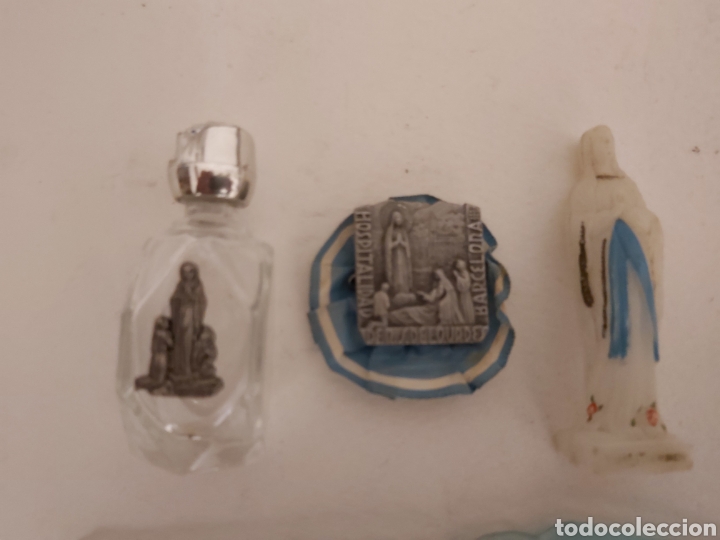 Antig&uuml;edades: Lote souvenir de lourdes - Foto 2