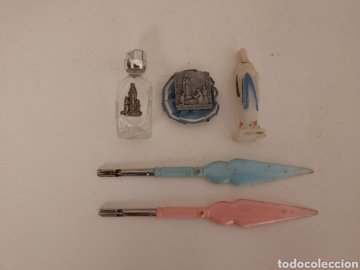 Antig&uuml;edades: Lote souvenir de lourdes - Foto 1