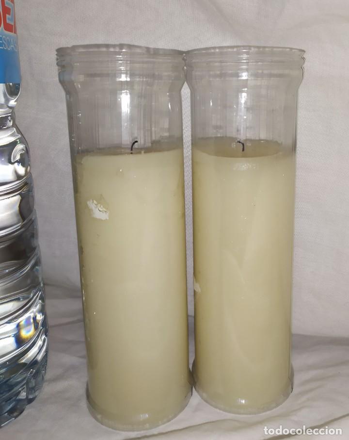 Antig&uuml;edades: velas blancas - Foto 1