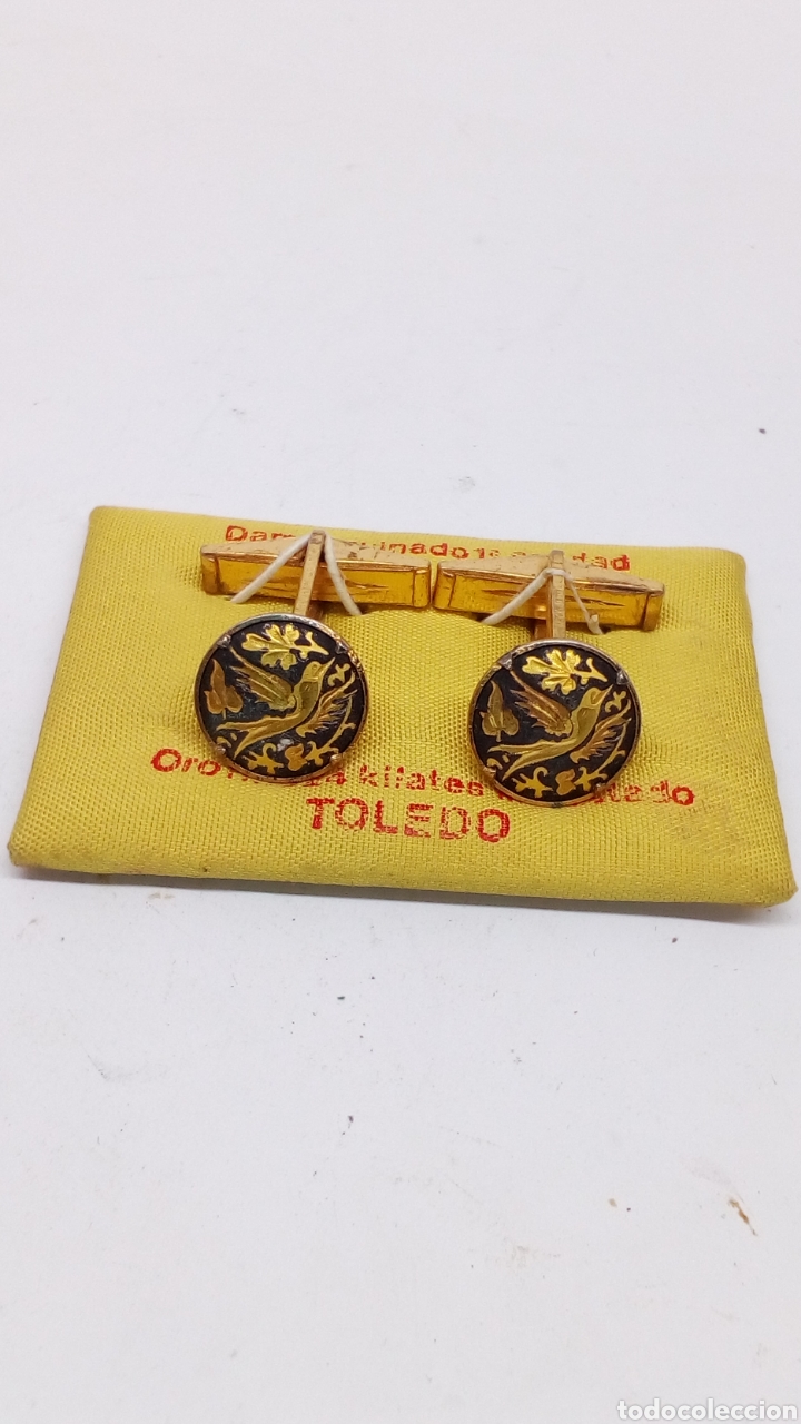 Antig&uuml;edades: Gemelos de Toledos chapado oro - Foto 1