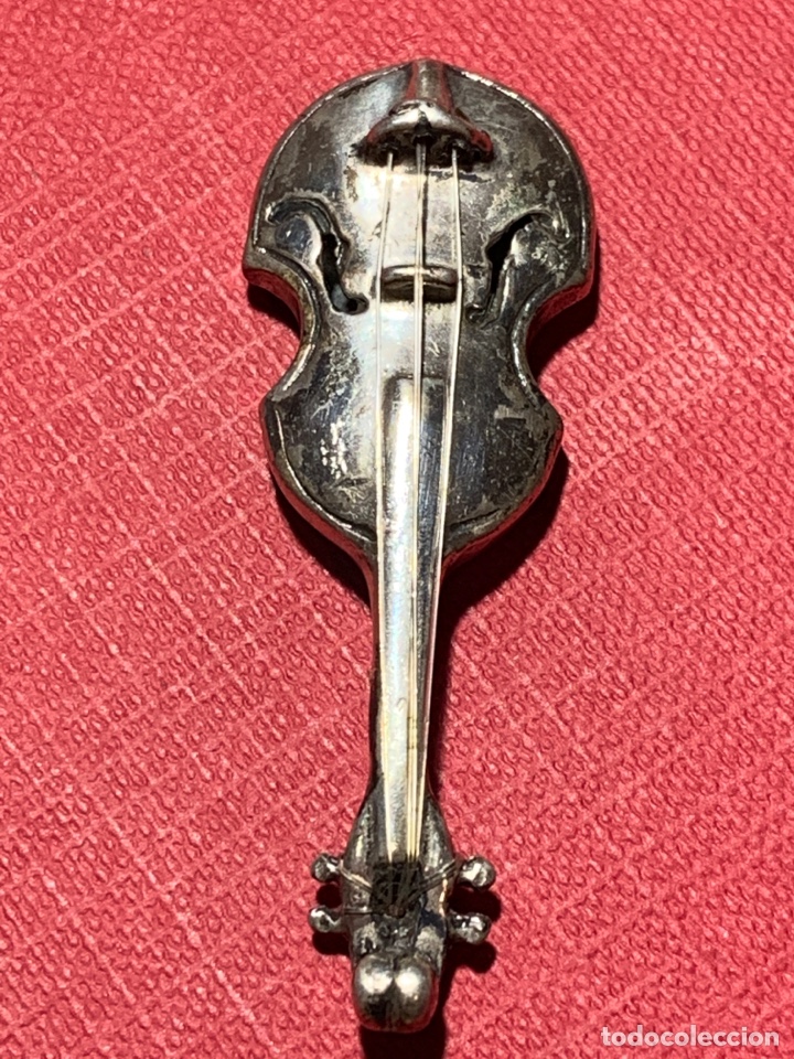Antig&uuml;edades: Bonito viol&iacute;n en plata de Ley contrastada - Foto 3
