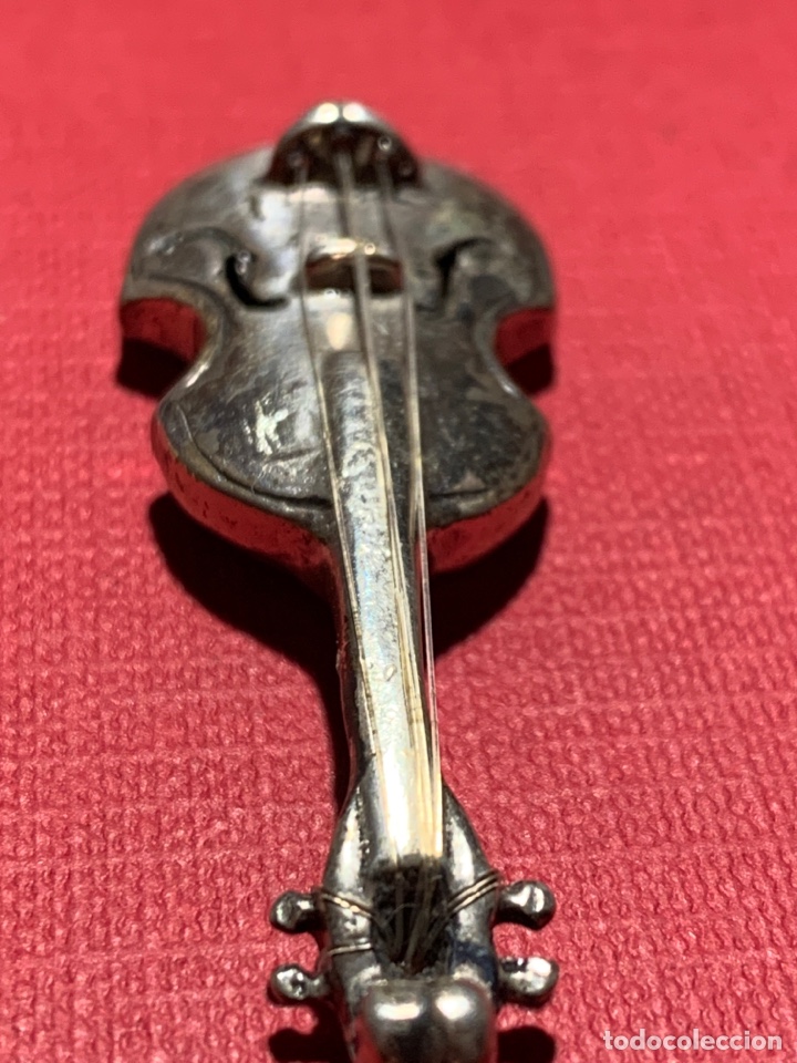 Antig&uuml;edades: Bonito viol&iacute;n en plata de Ley contrastada - Foto 5