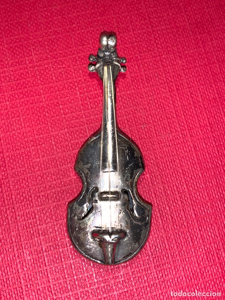 Antig&uuml;edades: Bonito viol&iacute;n en plata de Ley contrastada - Foto 1