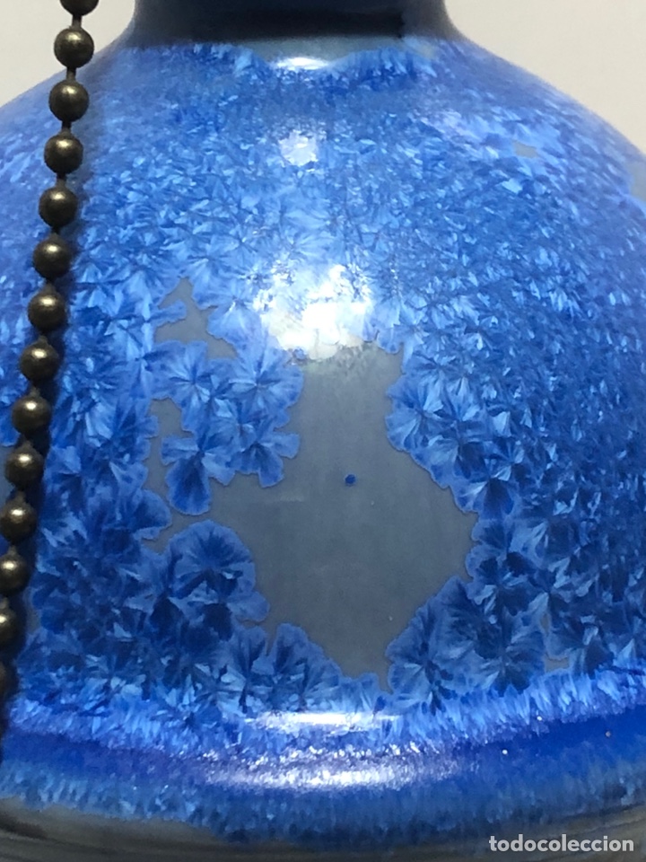 Antig&uuml;edades: REF: 01000218 &ldquo;L&Aacute;MPARA OPALINO AZUL&rdquo; LLADR&Oacute; - Foto 9
