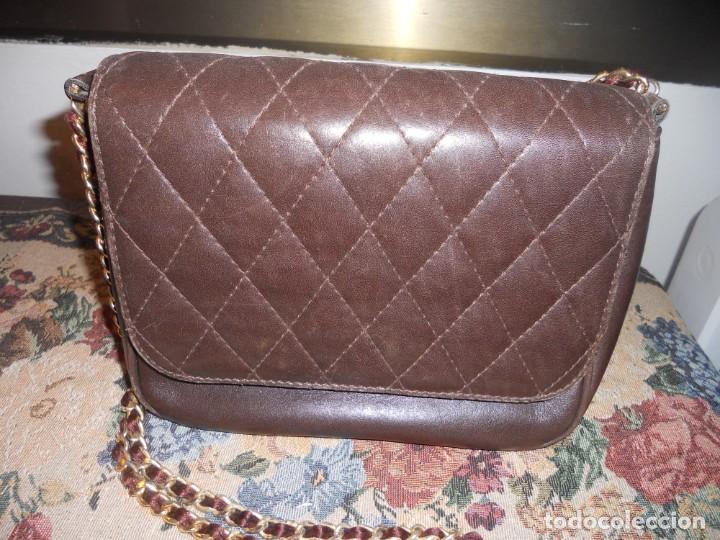 Antig&uuml;edades: BOLSO DE PIEL MARRON DE LA MARCA ZEUS - Foto 2