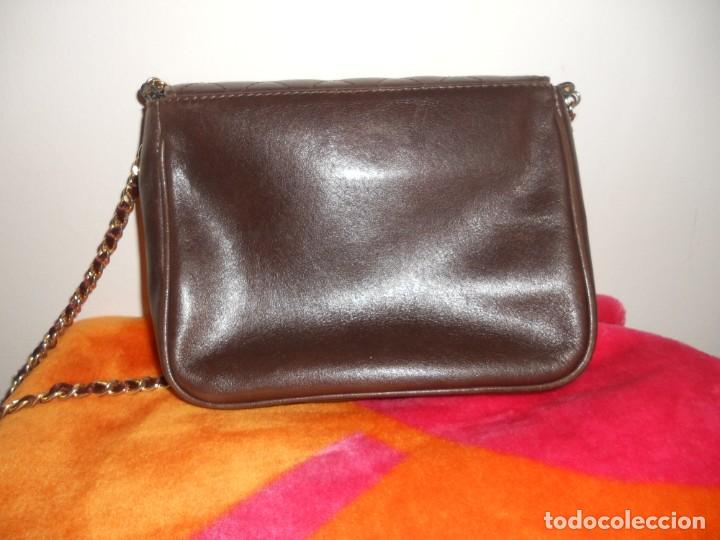 Antig&uuml;edades: BOLSO DE PIEL MARRON DE LA MARCA ZEUS - Foto 5