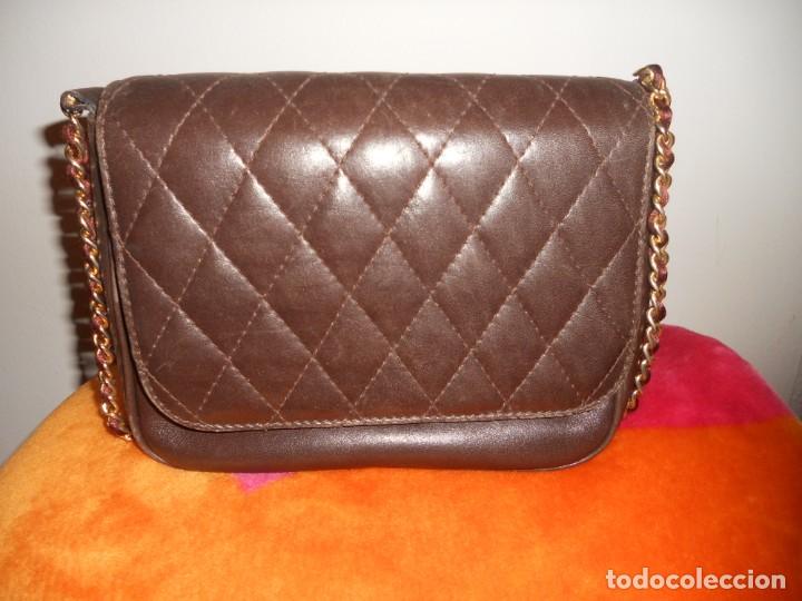 Antig&uuml;edades: BOLSO DE PIEL MARRON DE LA MARCA ZEUS - Foto 6