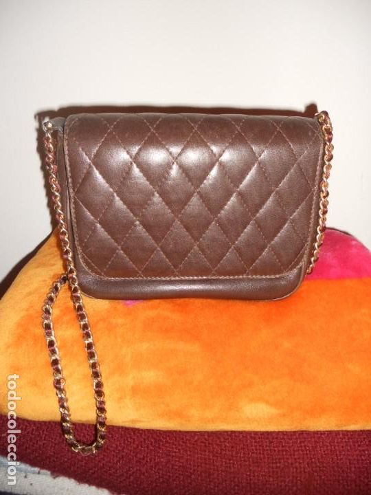 Antig&uuml;edades: BOLSO DE PIEL MARRON DE LA MARCA ZEUS - Foto 7