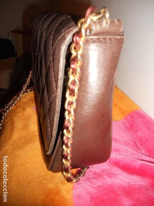 Antig&uuml;edades: BOLSO DE PIEL MARRON DE LA MARCA ZEUS - Foto 8