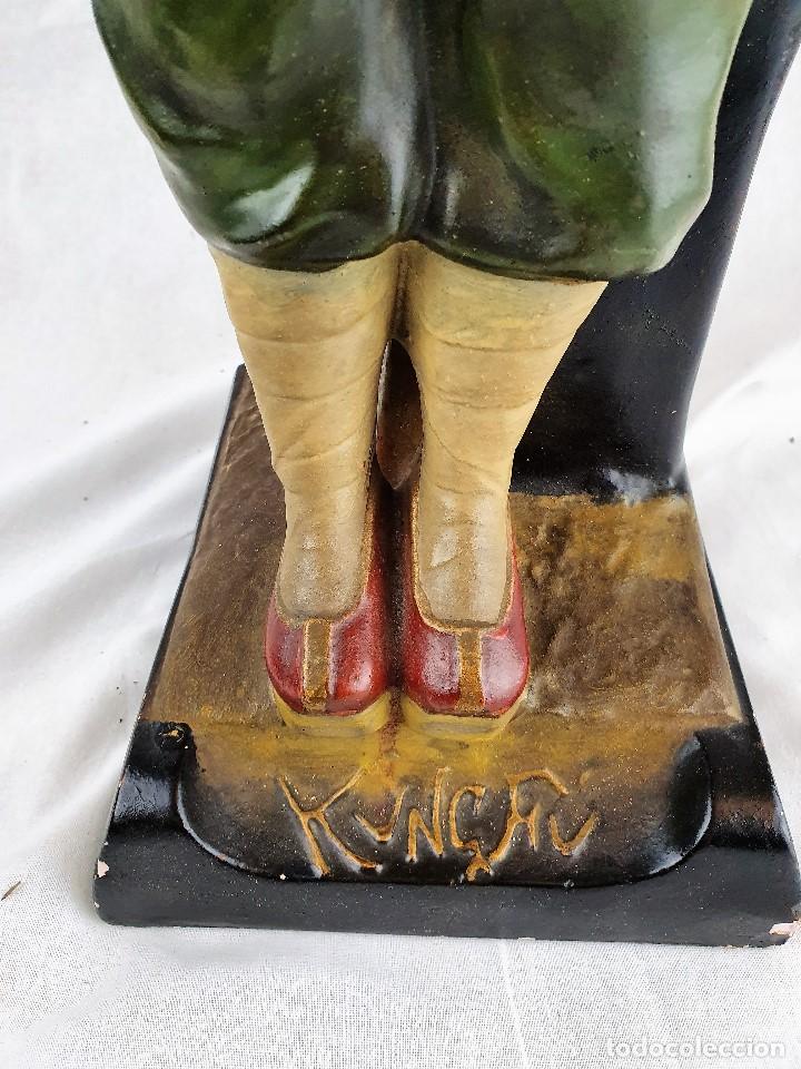 Antig&uuml;edades: ANTIGUA FIGURA POLICROMADA REF AA101 - Foto 4