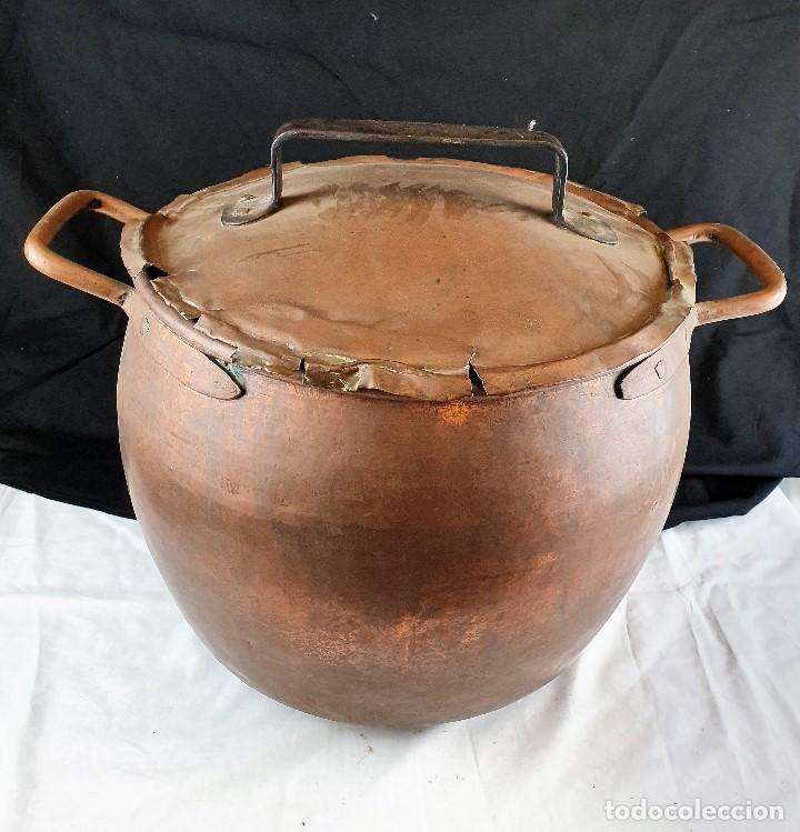 Antig&uuml;edades: ANTIGUA OLLA DE COBRE - Foto 1