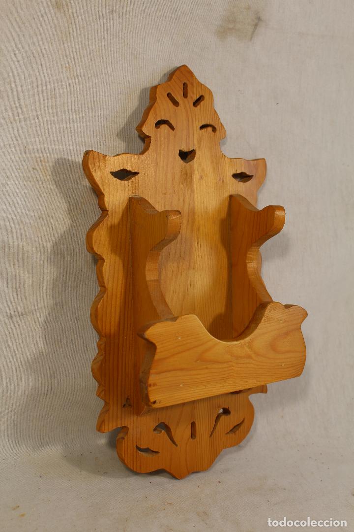 Antig&uuml;edades: almirecero - mueble de madera para almirez - Foto 1