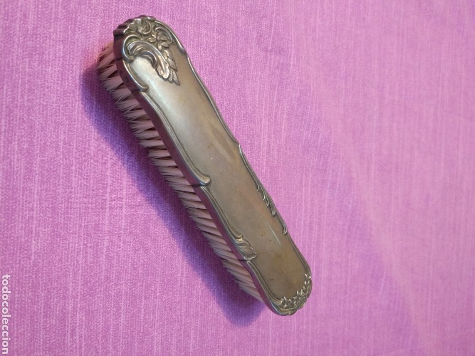 Antiquit&auml;ten: Funda de cepillo de plata de finales del siglo XIX, 29gr plata 925